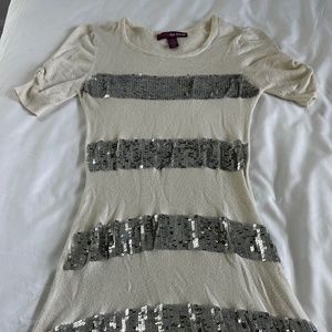 Cream and sequin sweater dress from Epic Threads